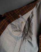 "Burberrys" Warm-colored checked twill tailored jacket