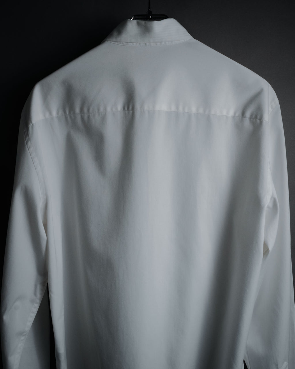 –SPECIAL– "BALENCIAGA" 2005-06’s Round collar chin tab paneled dress shirt