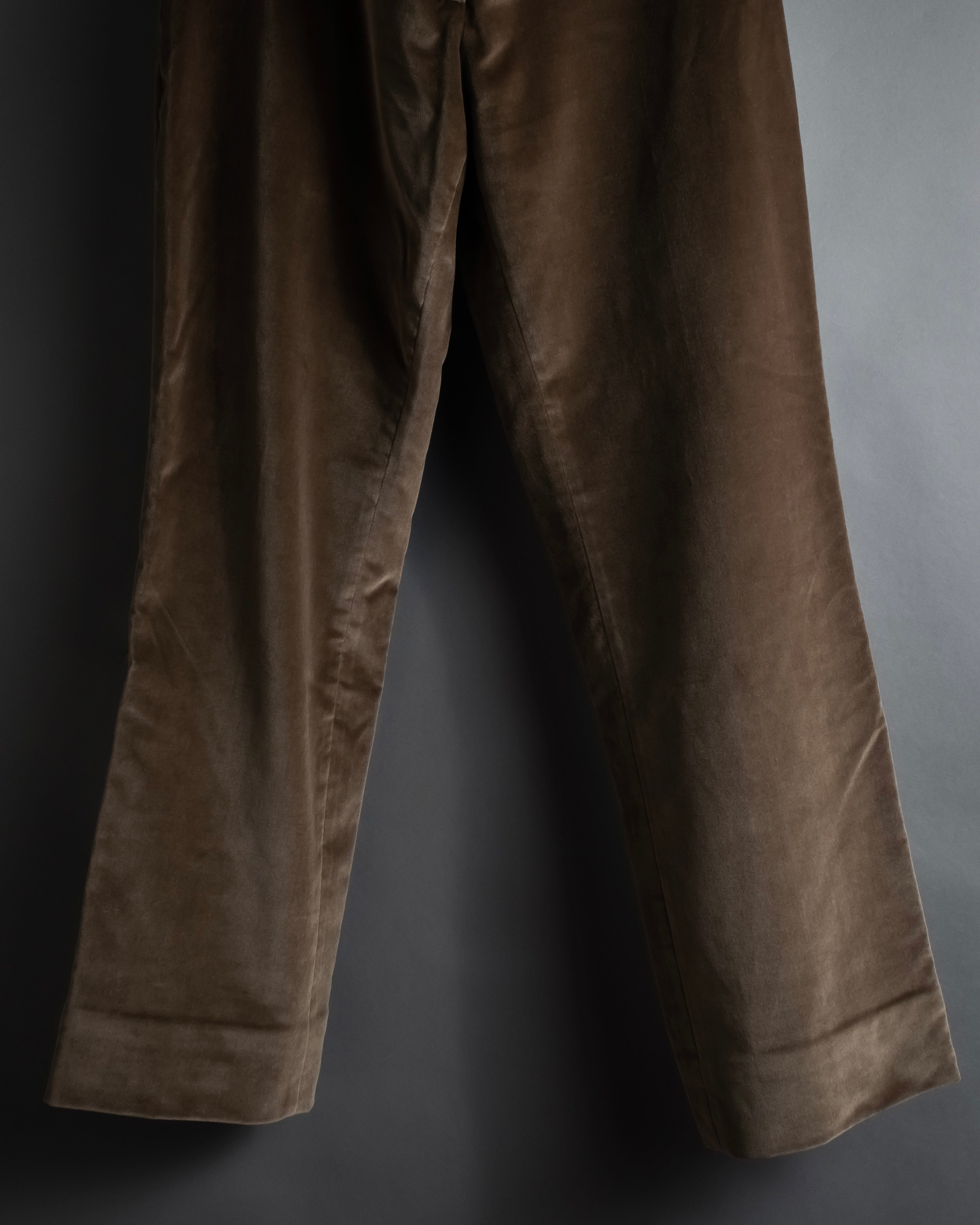 "CELINE" 1999-2003 low-rise flared stretch slacks
