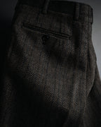 "Burberrys" 90’s Herringbone tweed wool suit set