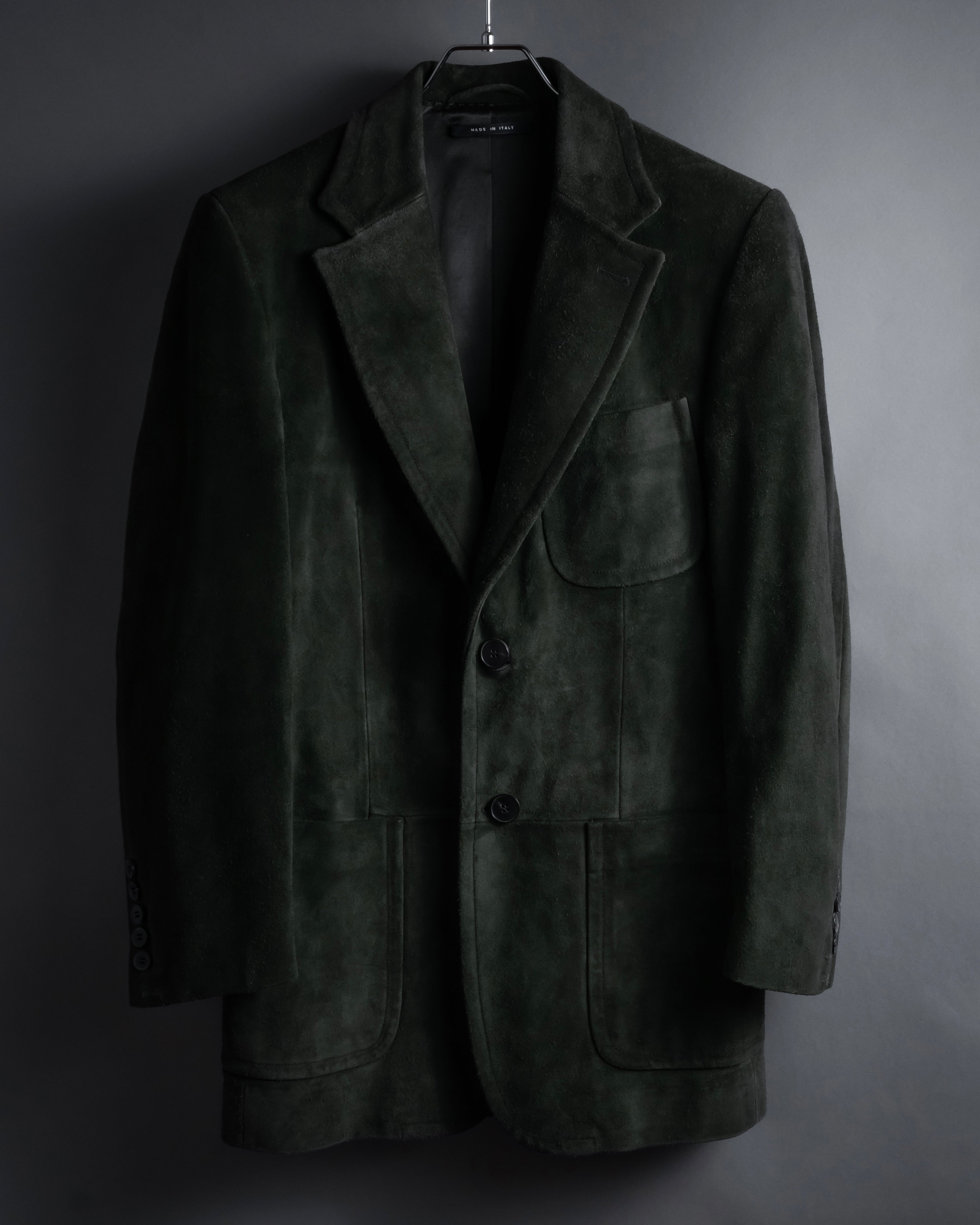 -SPECIAL- "GUCCI" 90’s Tom ford design suede tailored jacket