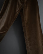 "CELINE" 1999-2003 low-rise flared stretch slacks