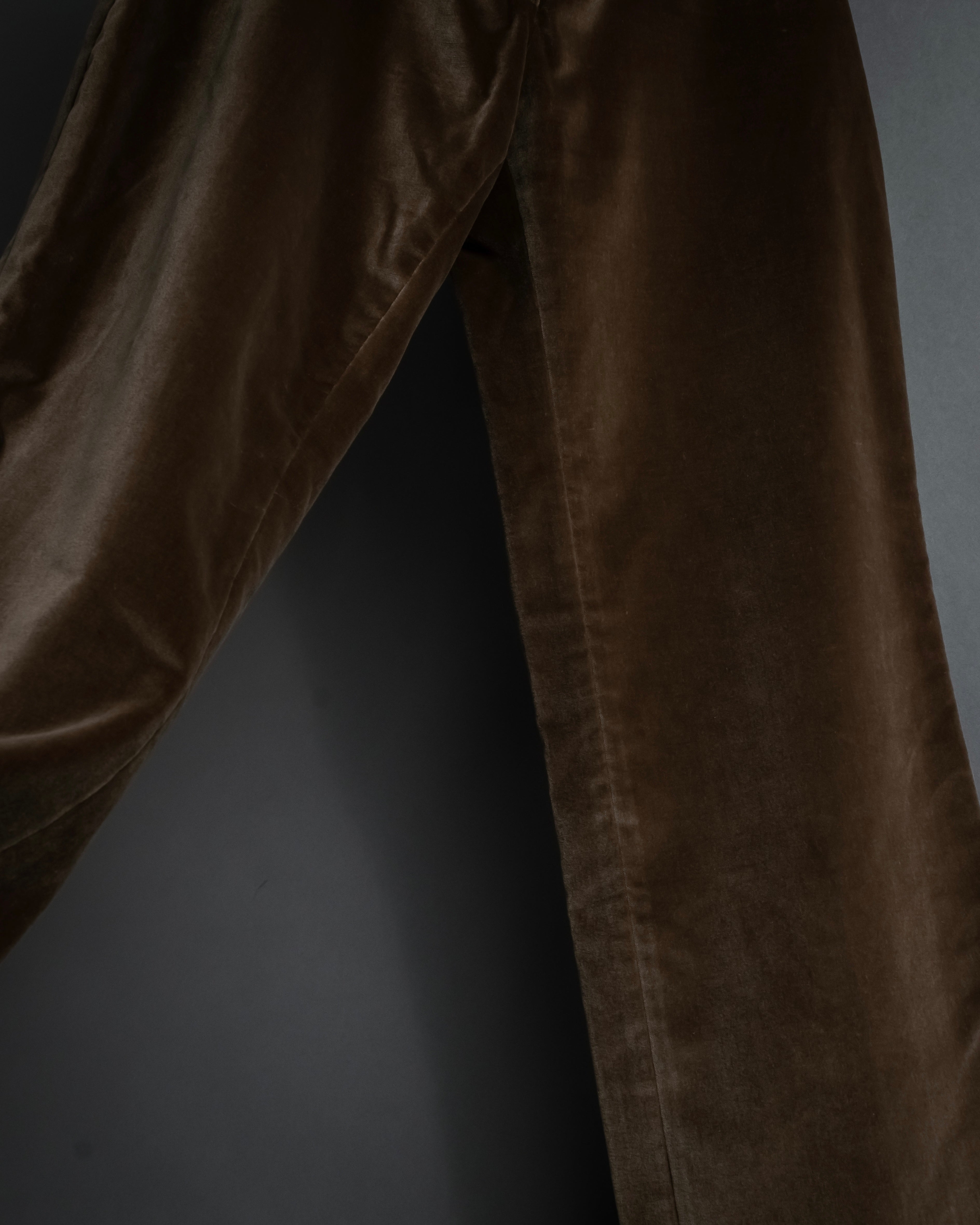 "CELINE" 1999-2003 low-rise flared stretch slacks