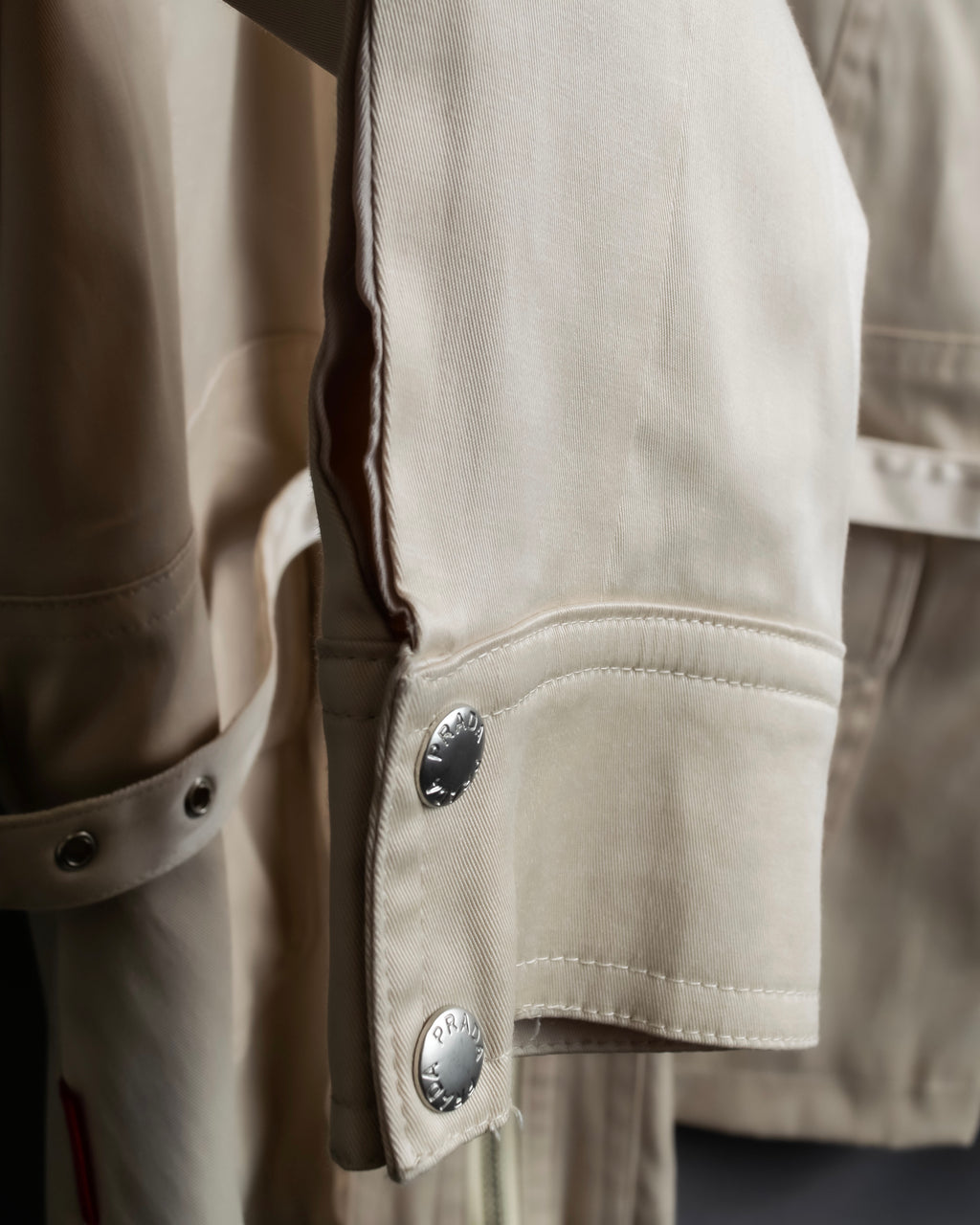"PRADA" Military detail cotton jacket