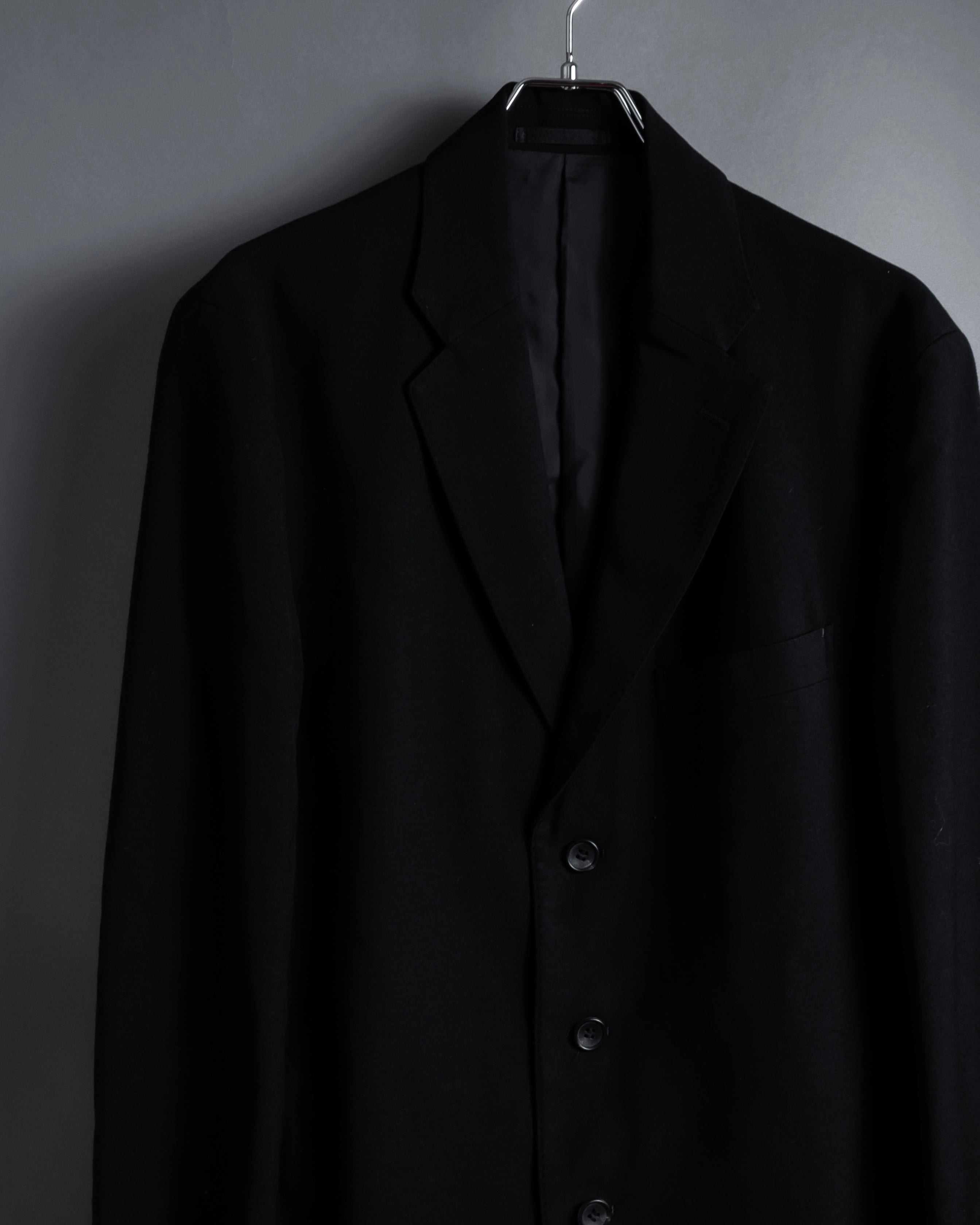 "ISSEY MIYAKE" 00AW Simple detail wool tailored jacket