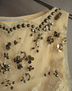 –SPECIAL– "VALENTINO" 00's-10's Embellished lace cocktail dress