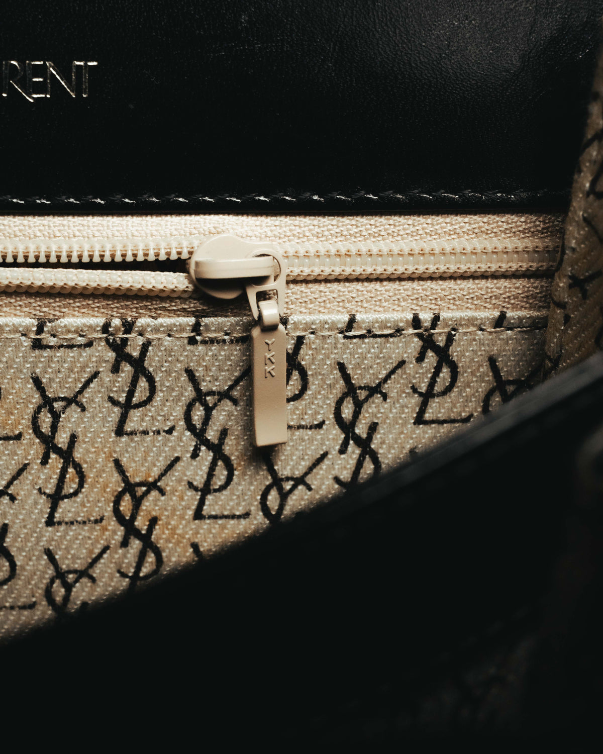 “Yves Saint Laurent” 80’s-90’s Brogue-detailed sculptural leather shoulder bag
