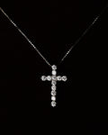Pre-Loved/ Diamond(0.50ct) Cross Top Platinum Necklace