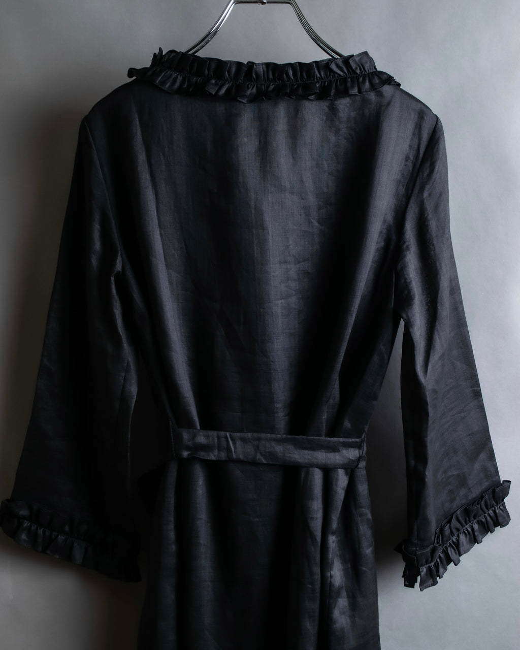 "S Max Mara" Tiered frill design belted dress