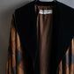 "Yves Saint Laurent Rive Gauche"
Argyle pattern velvet design shawl collar coat