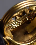 "Vintage glass stone top golden ring"