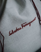 “Salvatore Ferragamo” Pebbled leather gancini hobo shoulder bag