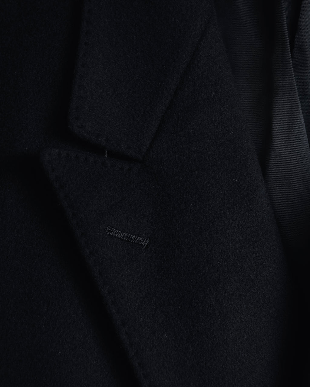 Abrigo doble botonadura de lana de los años 90 de YVES SAINT LAURENT