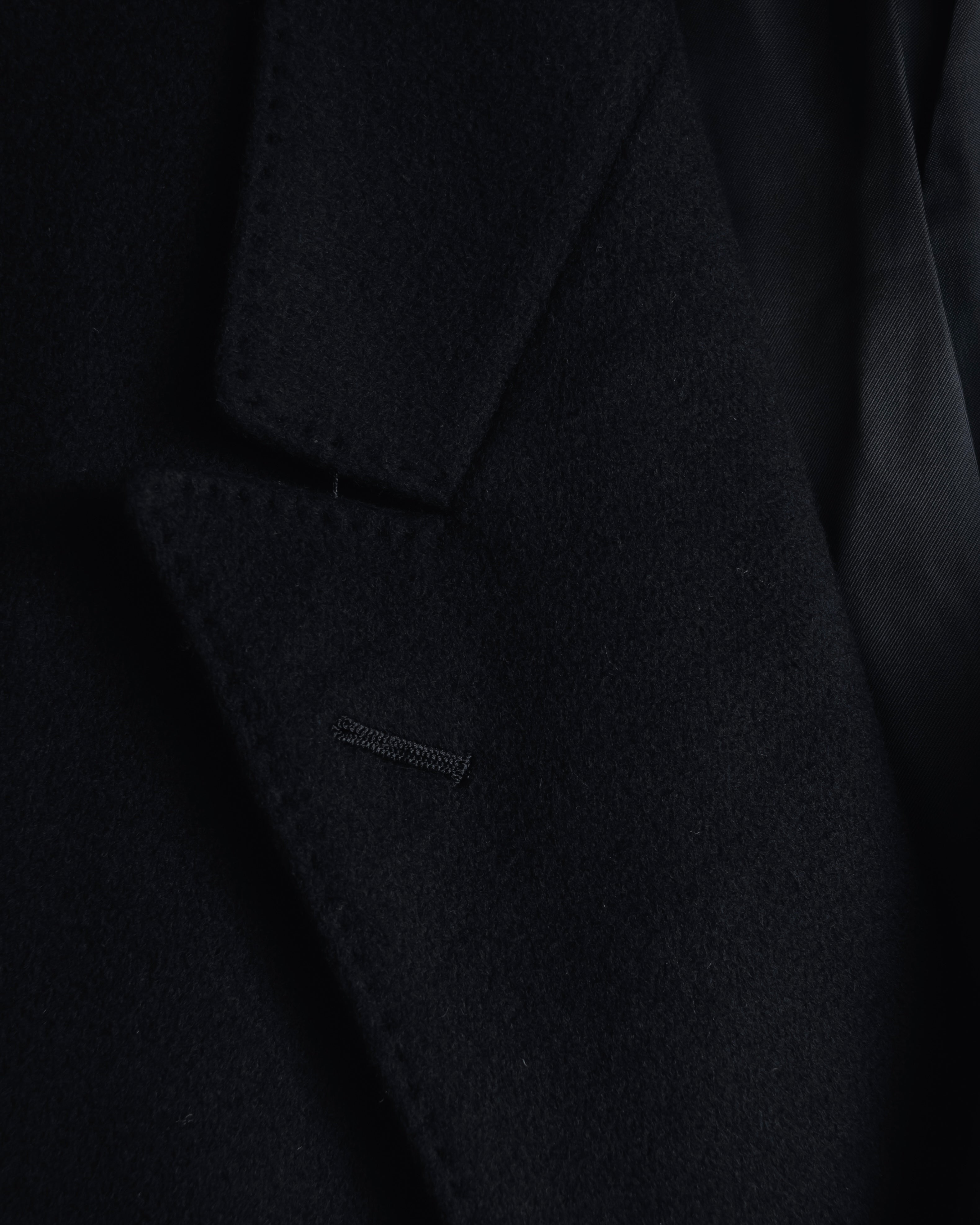 Abrigo doble botonadura de lana de los años 90 de YVES SAINT LAURENT