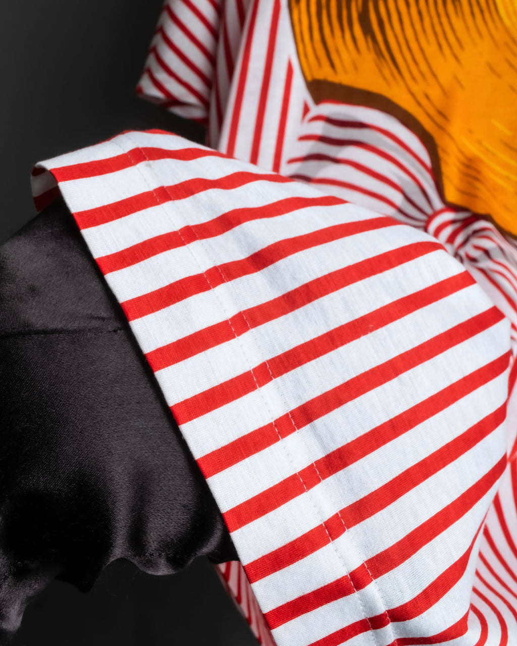 "Christian Dior" Stripe pattern front print tunic