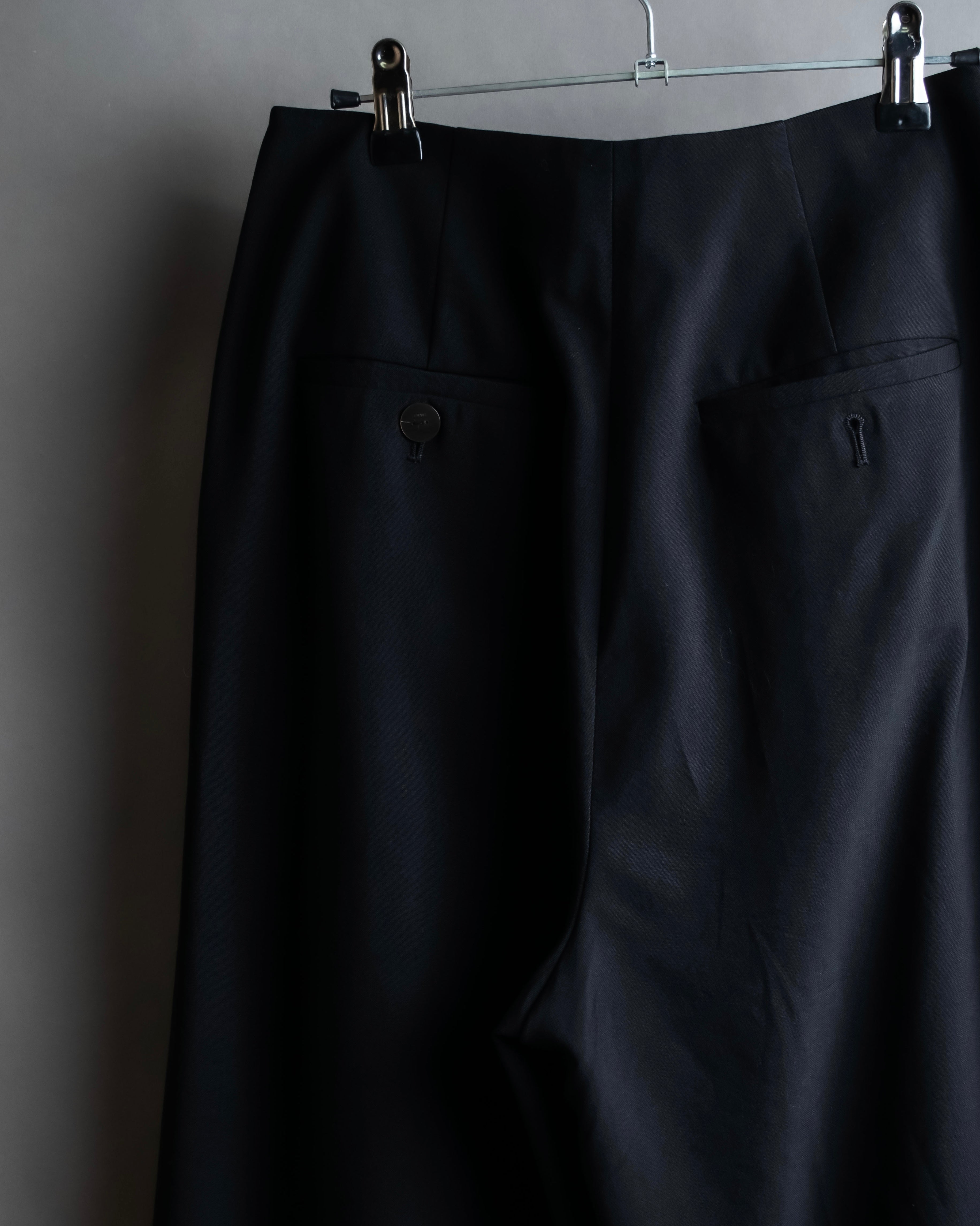 "LOEWE" Deep pleat tapered draped slacks