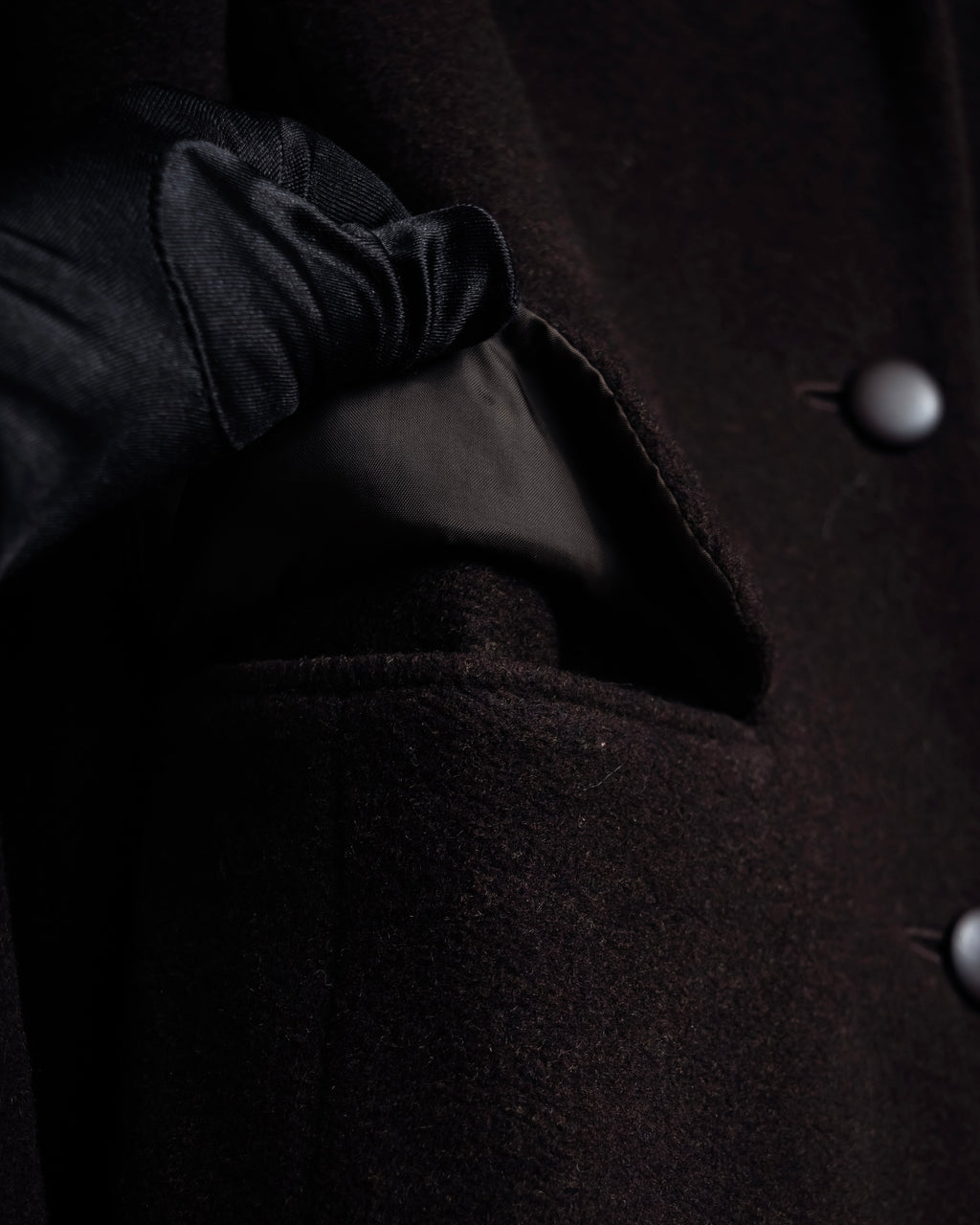 "miss Chloe" Fur collar switching design wool coat