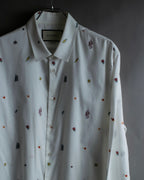 "GUCCI" Michele period iconic motif embroidered shirt