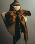 -SPECIAL- “HERMÈS” 70’s-90’s Glen plaid cashmere tie