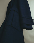 -SPECIAL- “Christian Dior” 2017 AW Navy double breasted A line long coat