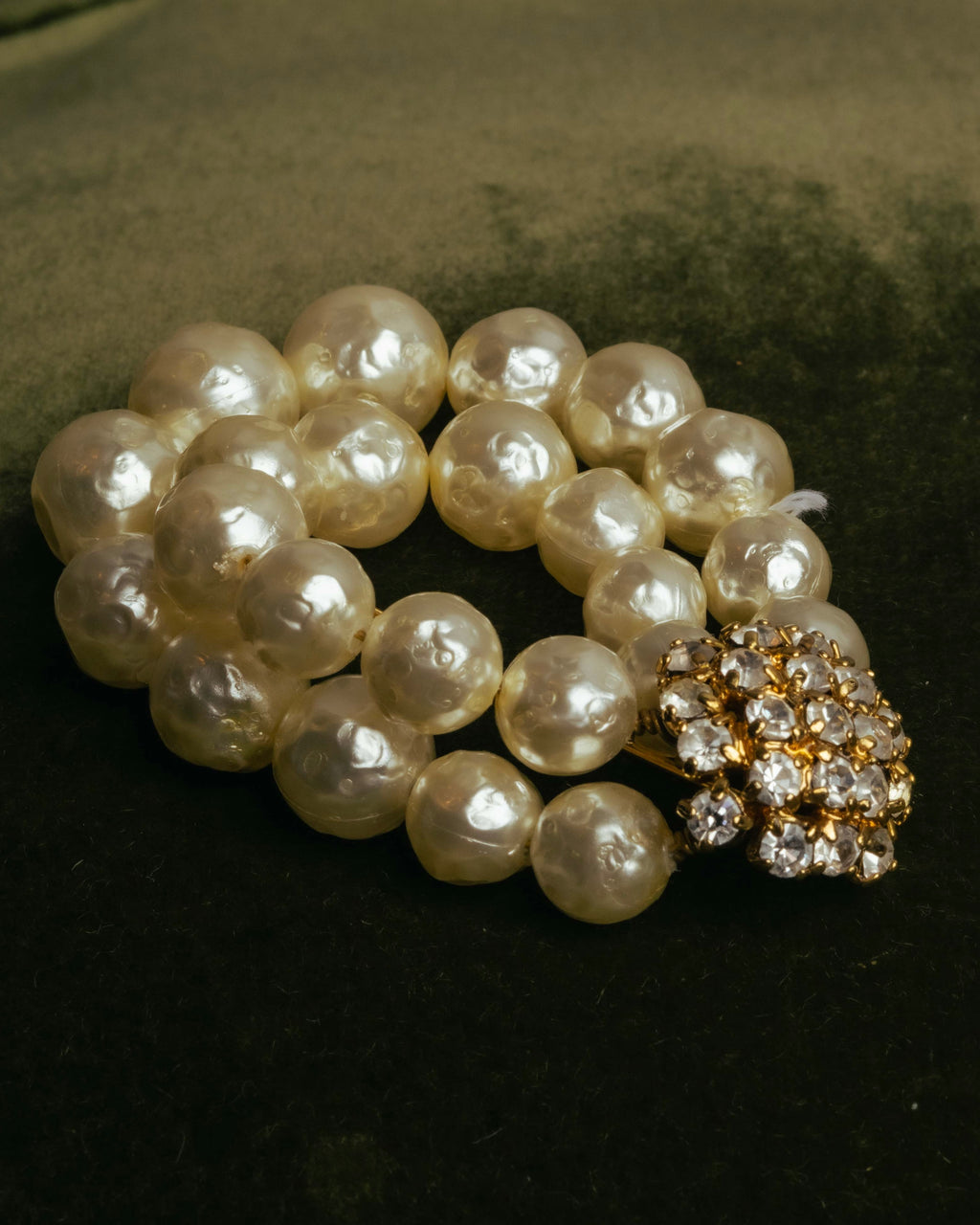 “Christian Dior” 70’s-80’s Boutique pearl rhinestone brooch