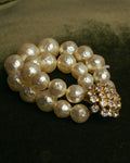 “Christian Dior” 70’s-80’s Boutique pearl rhinestone brooch