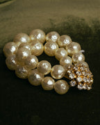 “Christian Dior” 70’s-80’s Boutique pearl rhinestone brooch