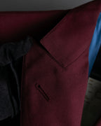 "JEAN PAUL GAULTIER FEMME"
Bordeaux color peaked lapel wool tailored jacket