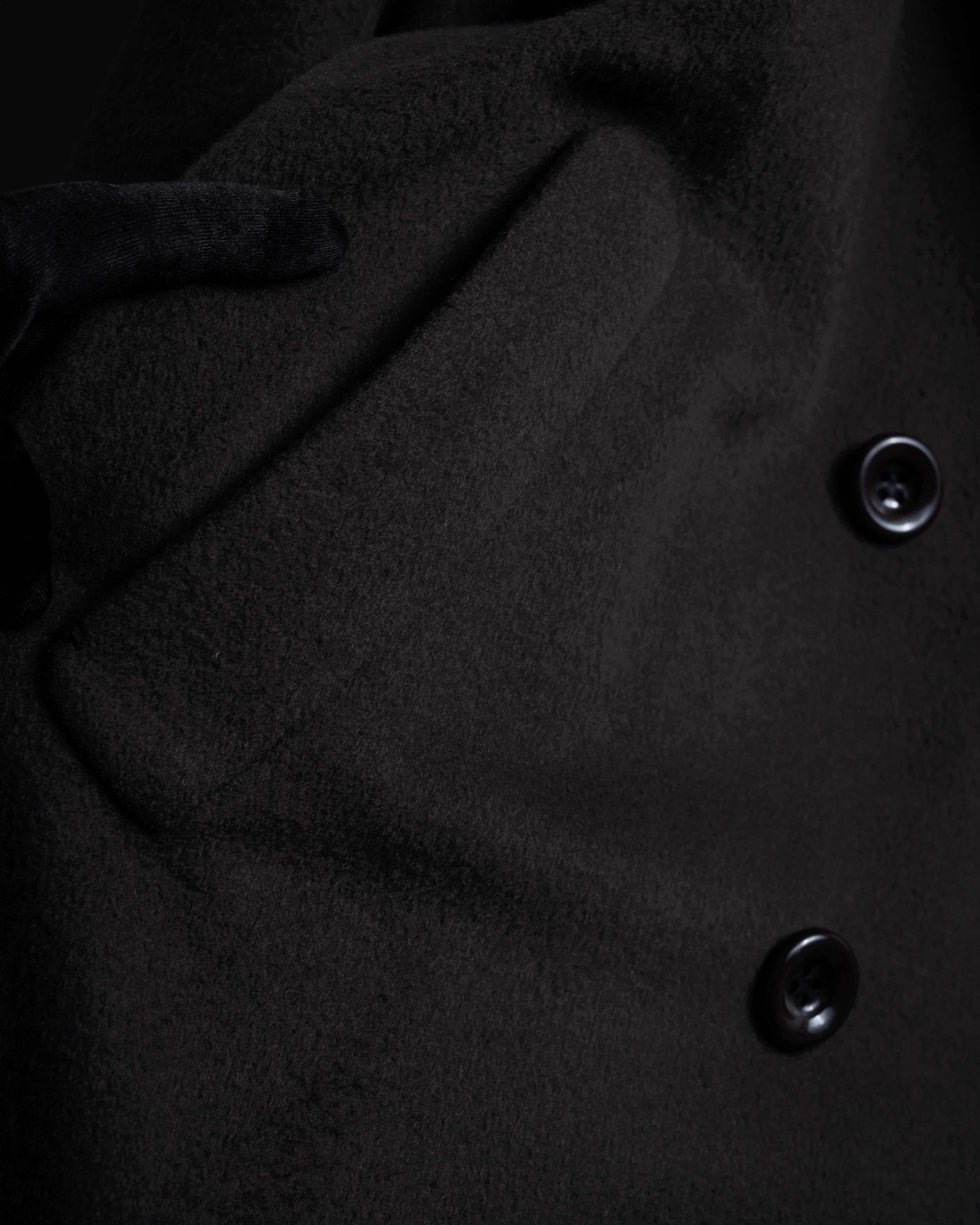 "Vintage 100% pure cashmere long chester coat"