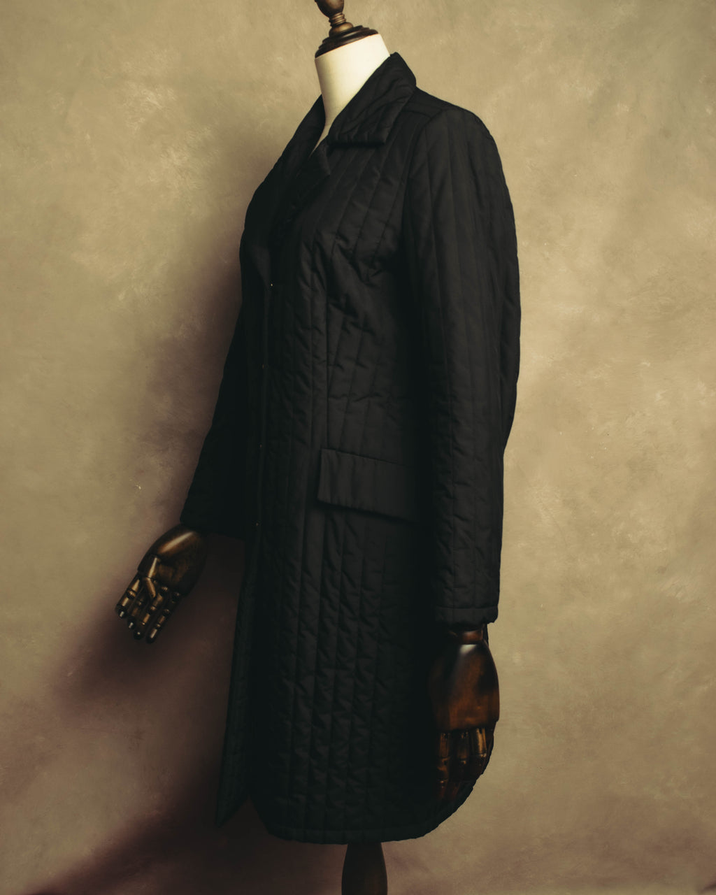 “Salvatore Ferragamo” 00’s-10’s Padded tailored long coat