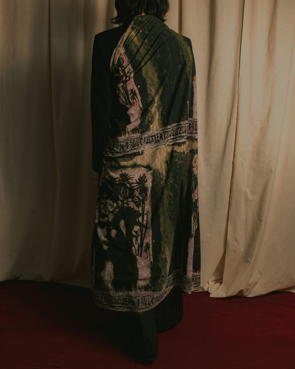 “Jean Paul Gaultier” Printed portrait large scarf