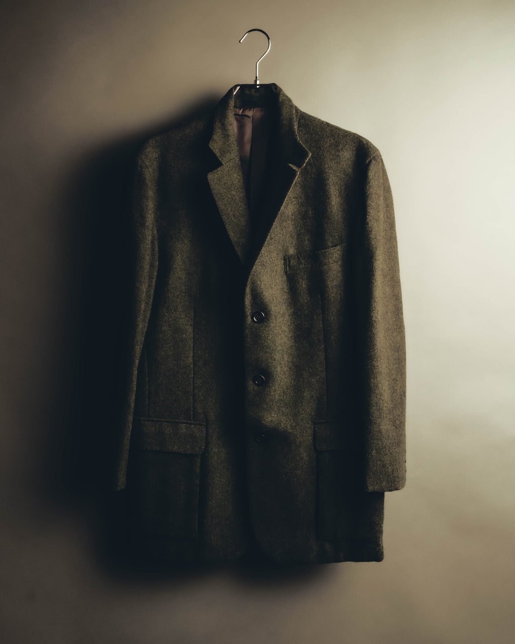 "BURBERRY LONDON" 00's-10's Classic wool tweed coat