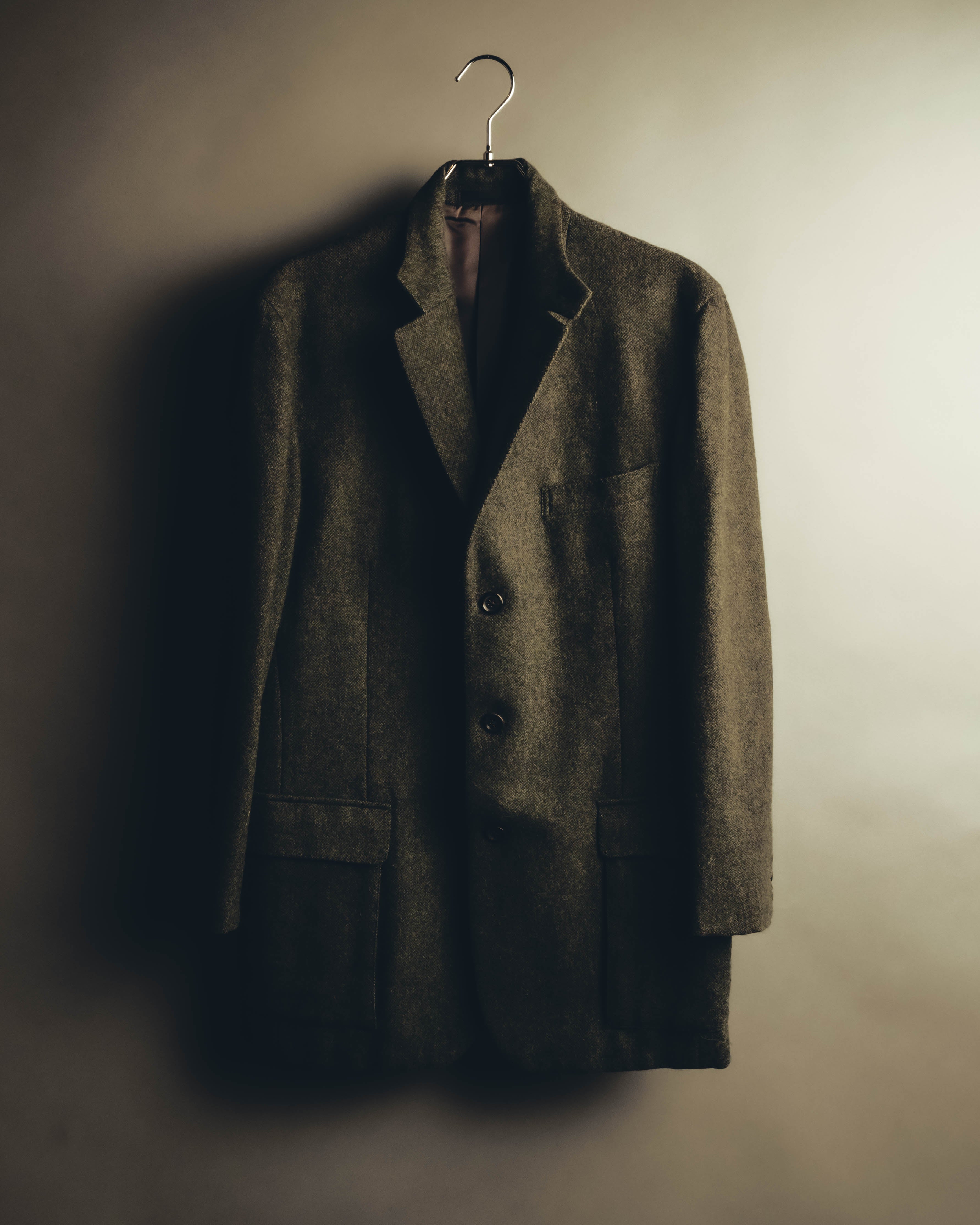 "BURBERRY LONDON" 00's-10's Classic wool tweed coat