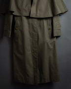 "BURBERRYS" Cape-attached design stand collar coat