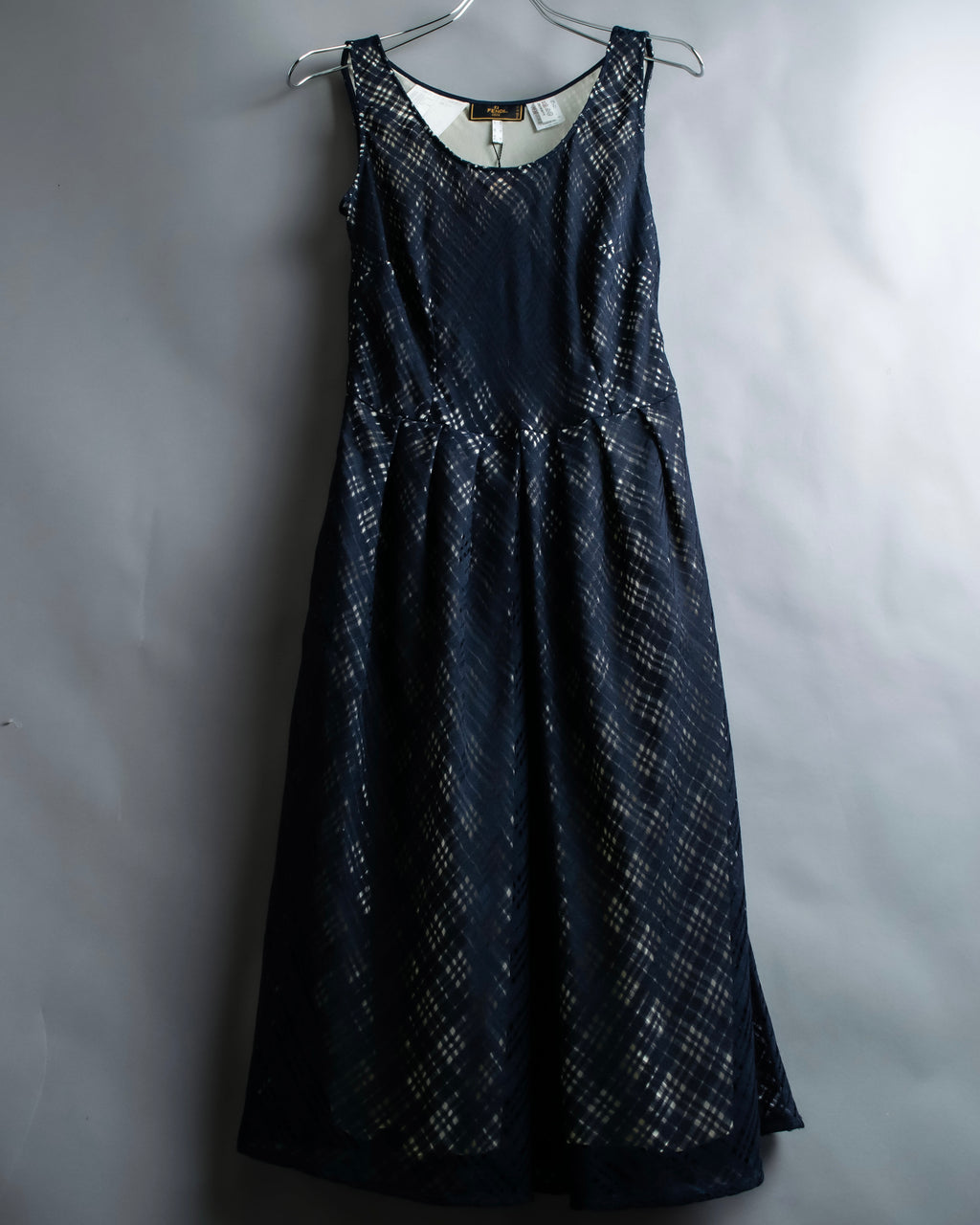 "FENDI" Embroidered check maxi onepiece