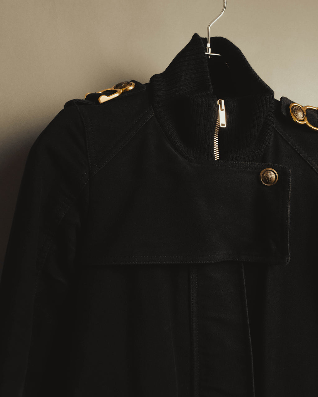 “GUCCI” Late 00’s military detail cotton long jacket