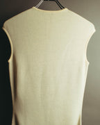 "Alexander McQueen" 00's-10's Metallic floral sleeveless knit dress