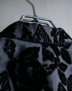 "GUCCI" Floral patterned lamé tailored jacket"