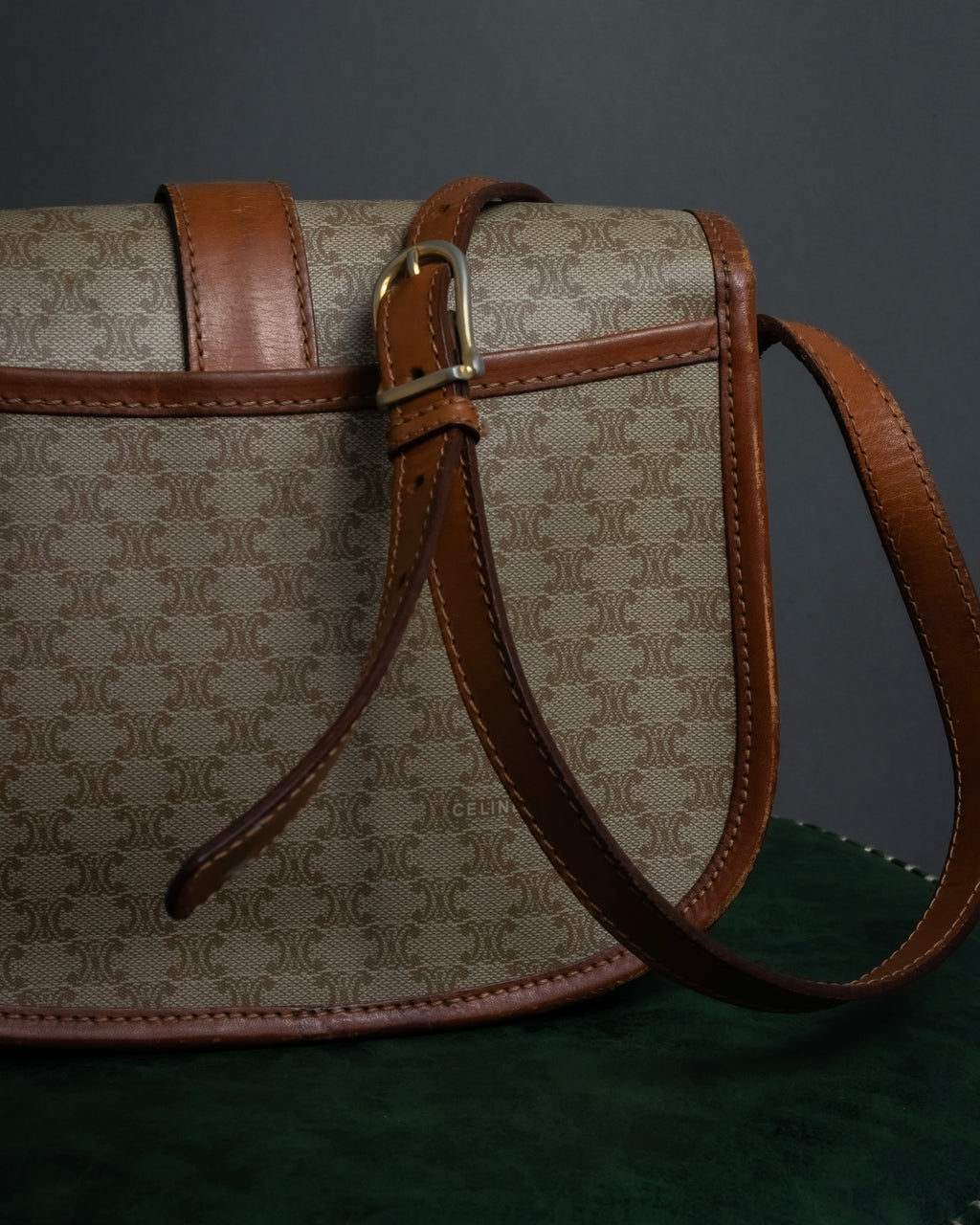 "CELINE Macadam pattern combination shoulder bag