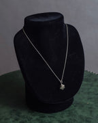 "Tiffany&Co" Roman numeral atlas cube silver necklace