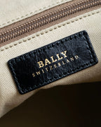 "BALLY" Textured leather horizontal handbag