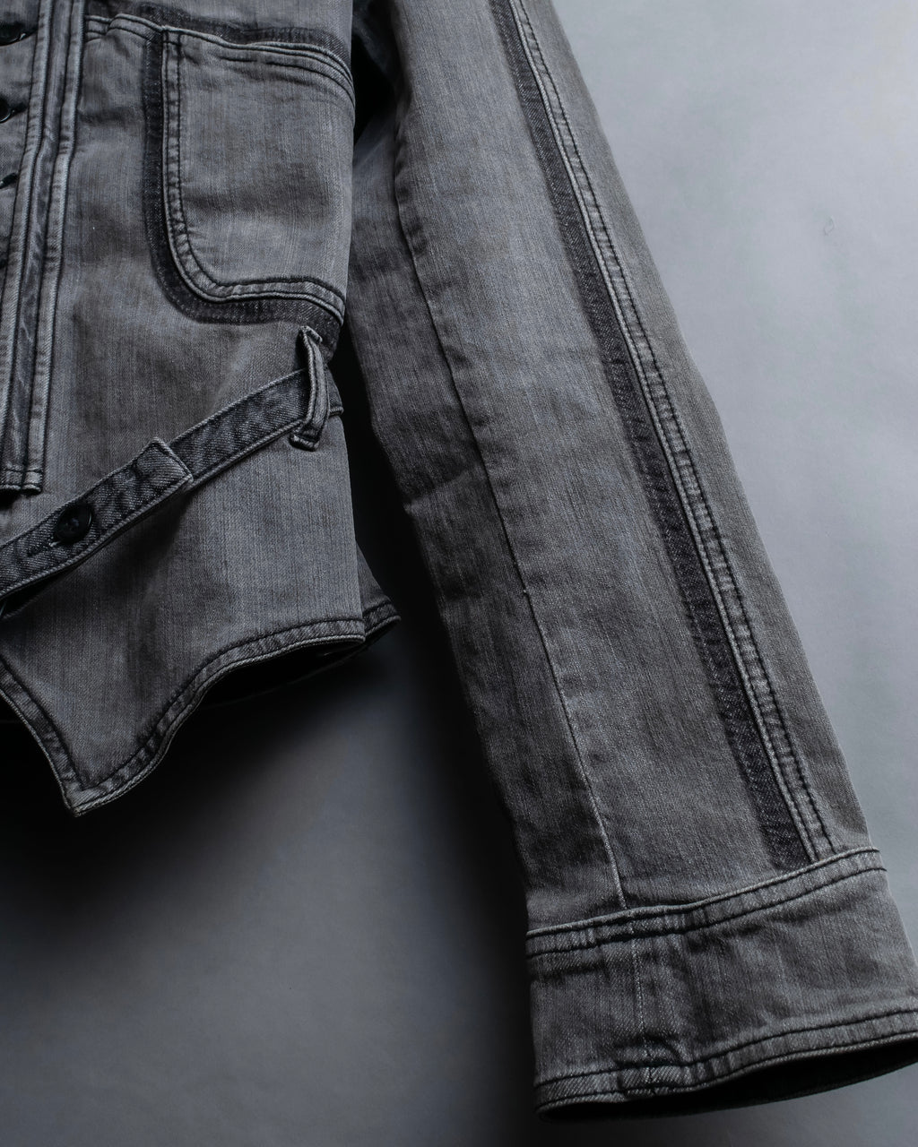 "STELLA McCARTNEY" Multi detail belted denim jacket