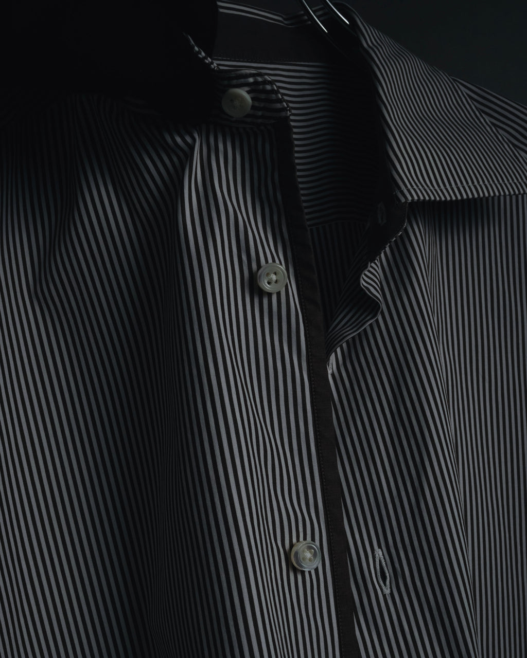 "Ermenegildo Zegna" 2010’s mother-of-pearl button london stripe shirt
