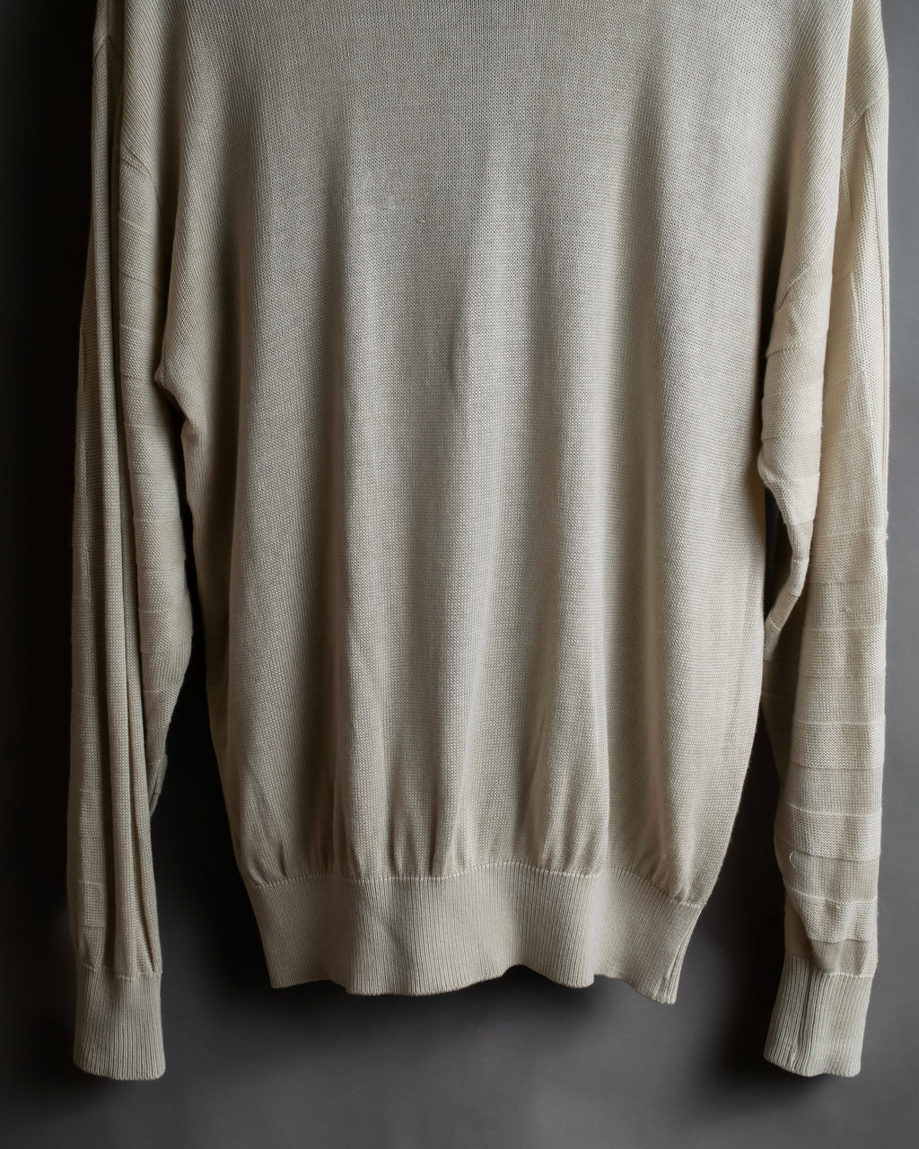 "BALENCIAGA" Diamond pattern argyle twill crew neck knit