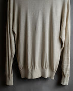 "BALENCIAGA" Diamond pattern argyle twill crew neck knit