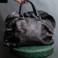 "PRADA" Frill docking one handle leather bag