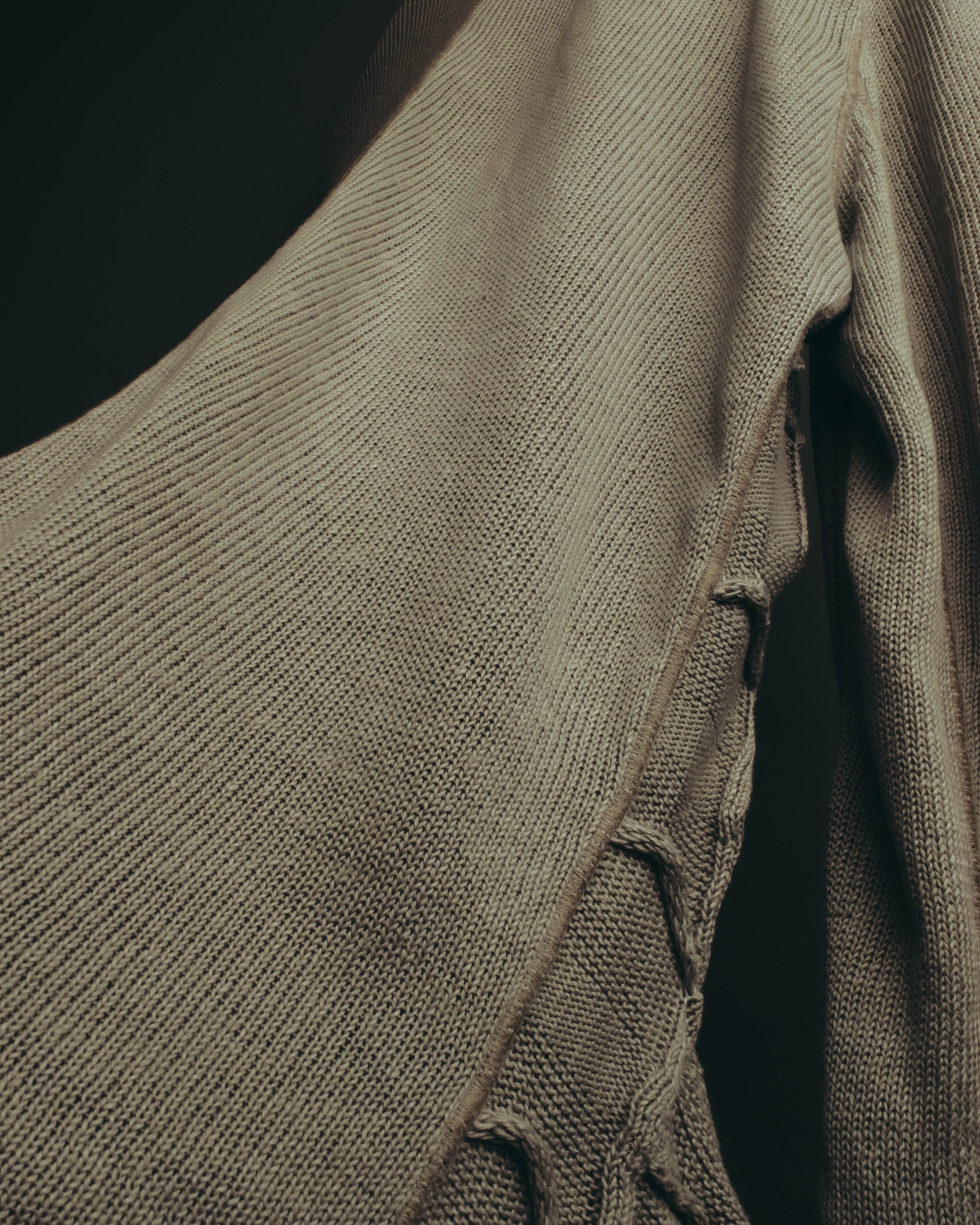 "ARMANI COLLEZIONI" 00's-10's Textured linen knit cardigan
