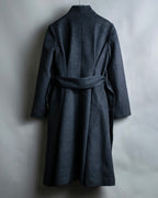 "RUIRUE BOUTIQUE" Shawl collar flare silhouette coat