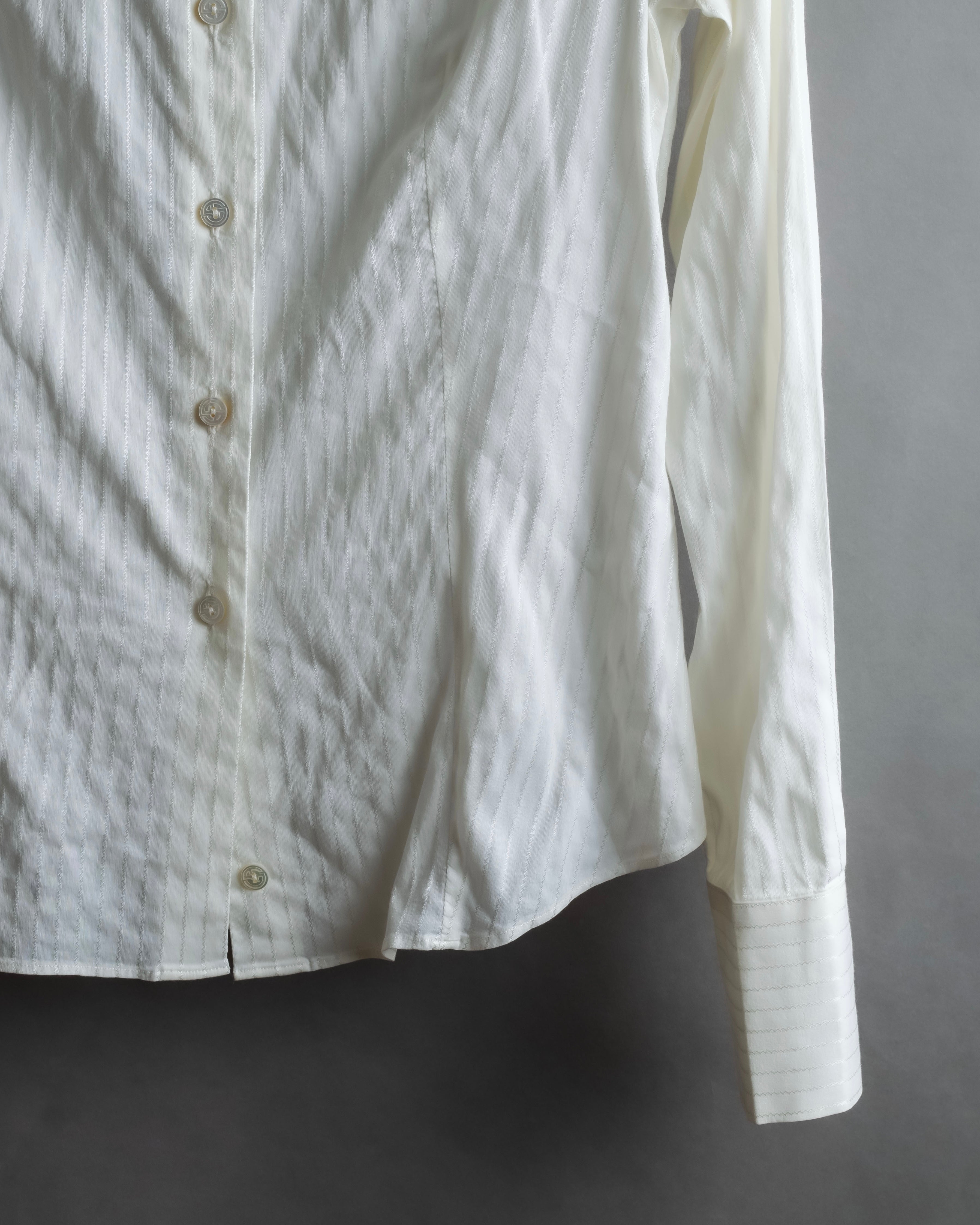 "GIORGIO ARMANI" Delicate striped white shirt