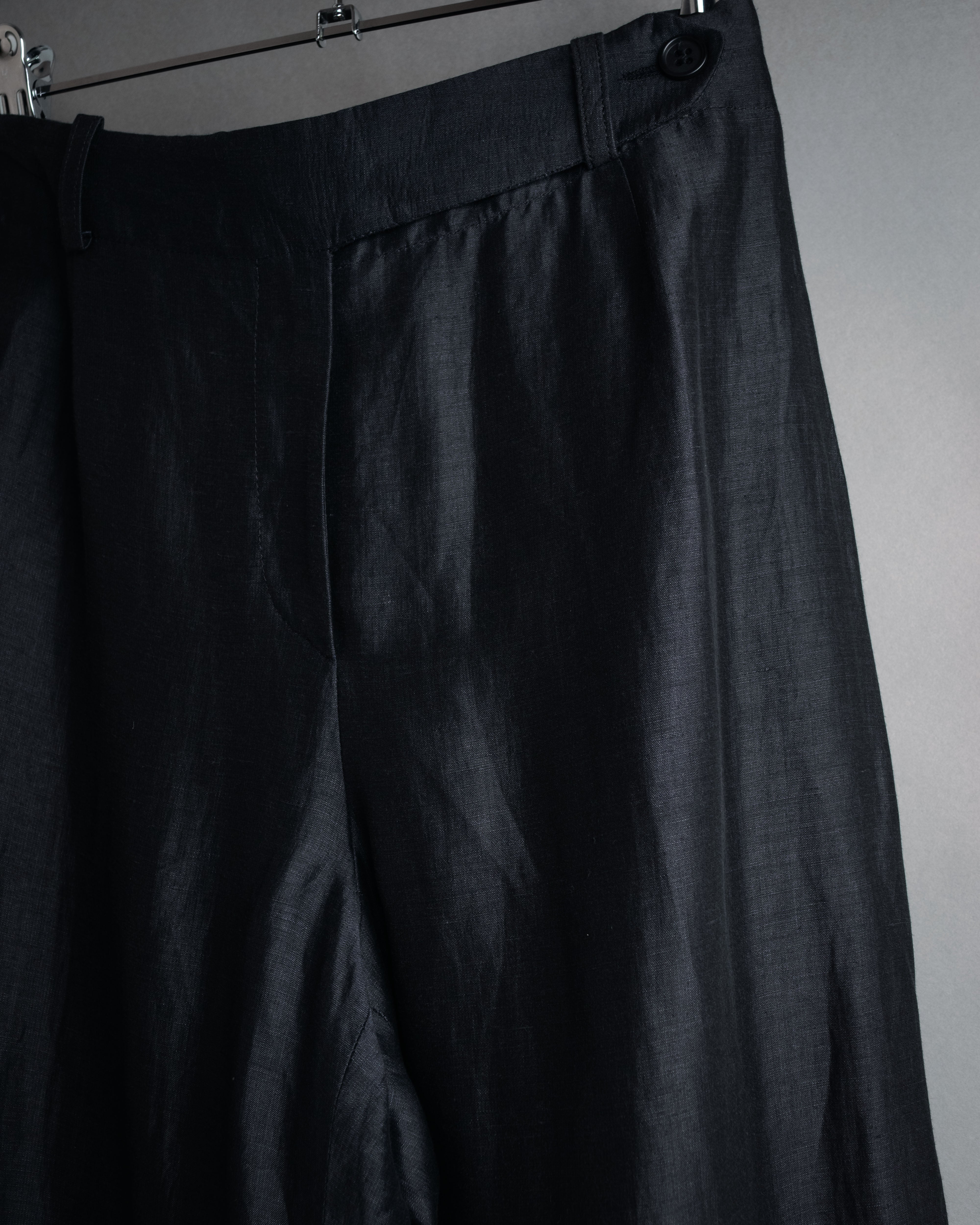 EMPORIO ARMANI (エンポリオ アルマーニ) - Wide-leg pants - Black